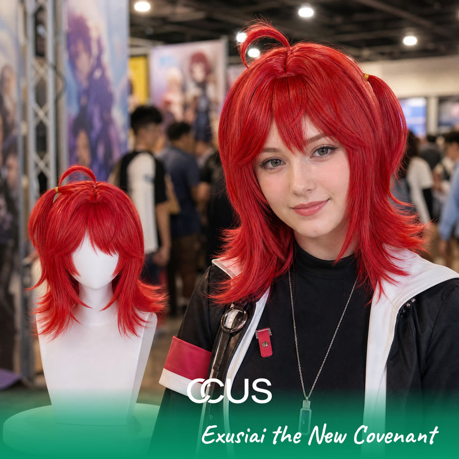 Ak : Exusiai The New Covenant Cosplay Wig