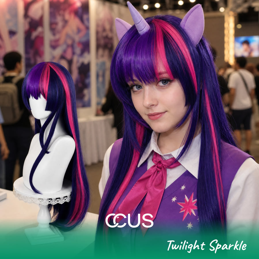 Mlp : Twilight Sparkle Cosplay Wig
