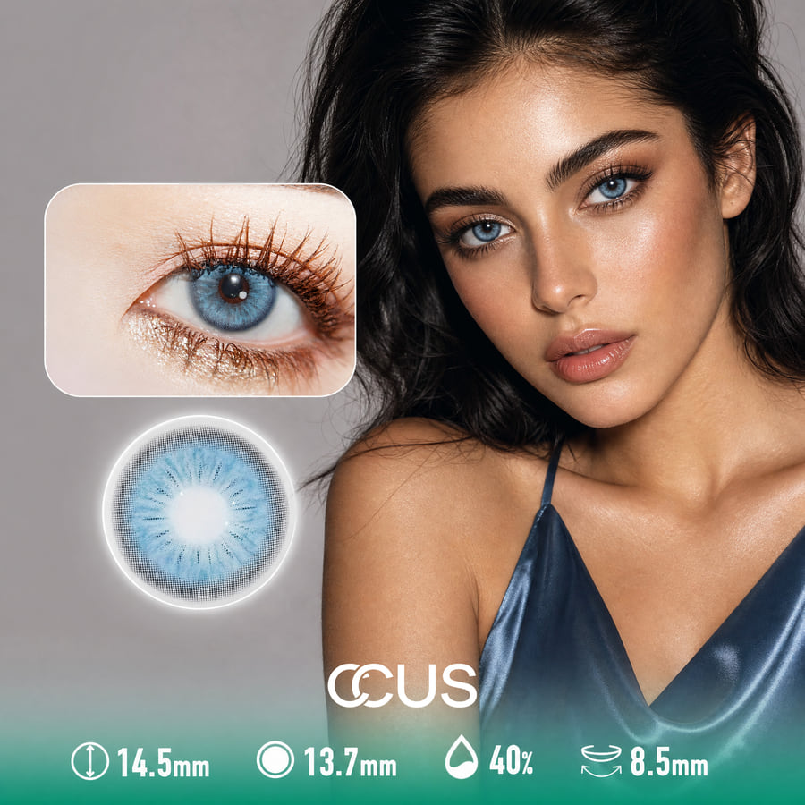 Velvet Frost Blue Contact Lenses - Ccus Eyewear · Premium Colored Contacts Velvet Frost Blue Contact Lenses