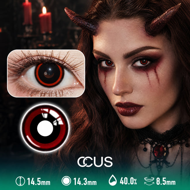 Inferno Ring Red Halloween Contact Lenses
