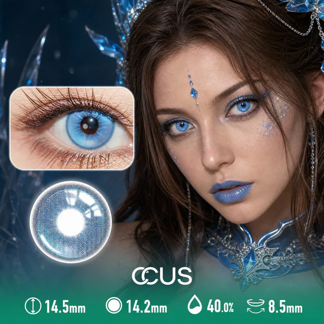 Spotlit Gaze Blue Contact Lenses