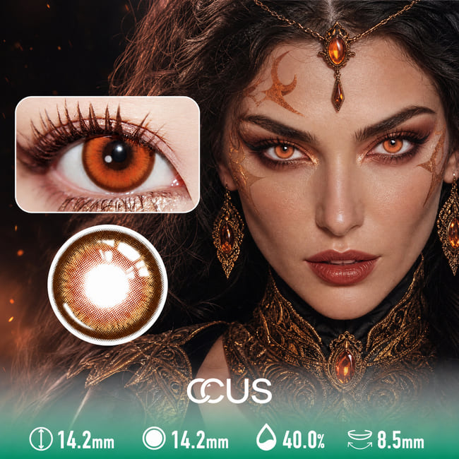 Carnival Ember Fade Orange Contact Lenses