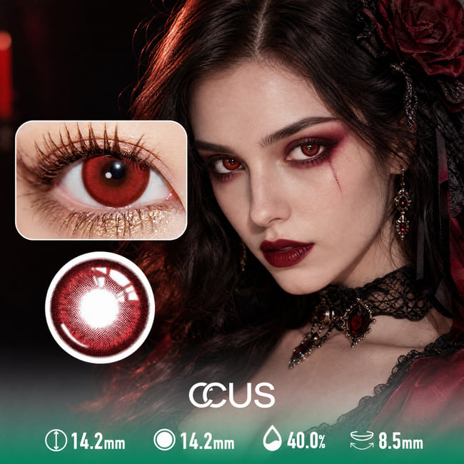 Lantern Parade Red Contact Lenses