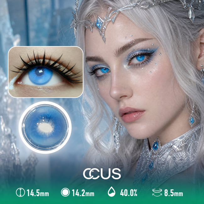 Electric Tidepool Blue Contact Lenses