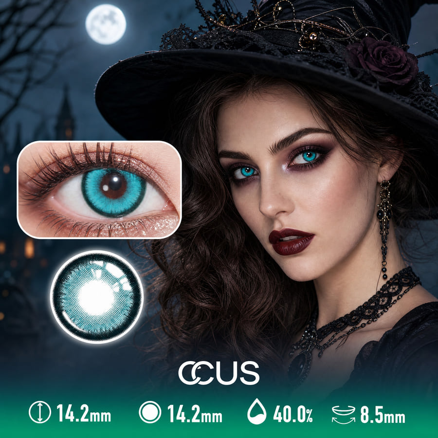 Rave Lagoon Blue Contact Lenses - Ccus Eyewear · Premium Colored Contacts Rave Lagoon Blue Contact Lenses