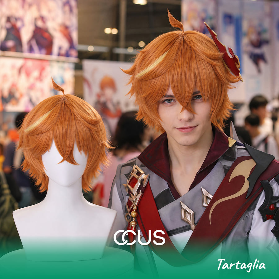 Tartaglia Cosplay Wig