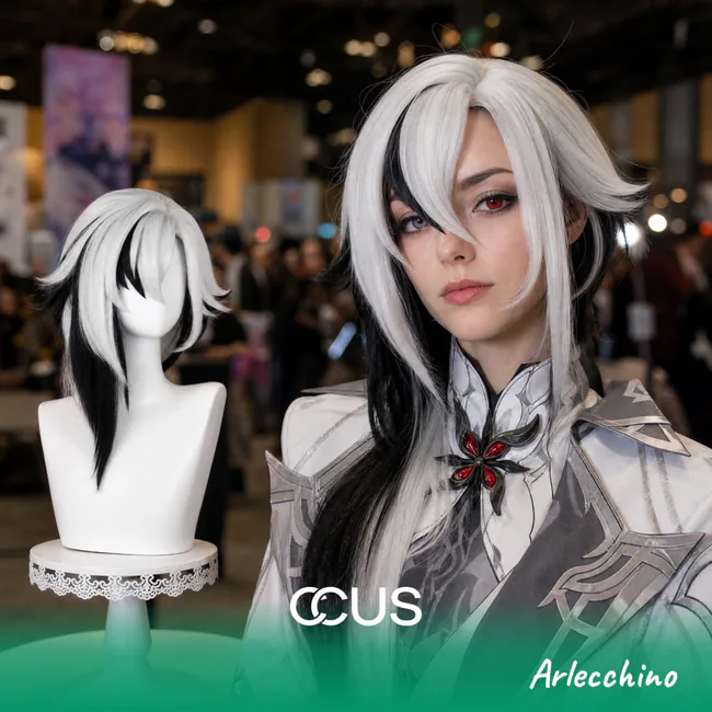 Arlecchino Cosplay Wig