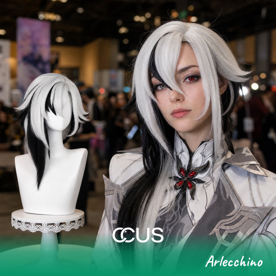 Arlecchino Cosplay Wig