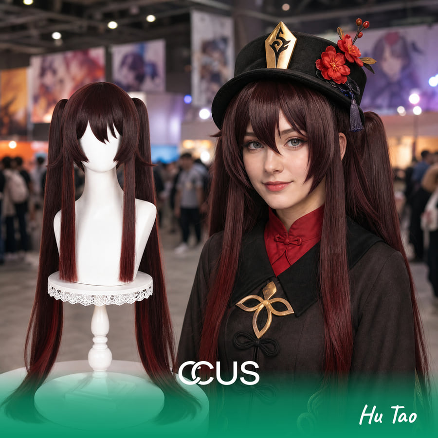 Hu Tao Cosplay Wig - Ccus Eyewear · Premium Colored Contacts Hu Tao Cosplay Wig