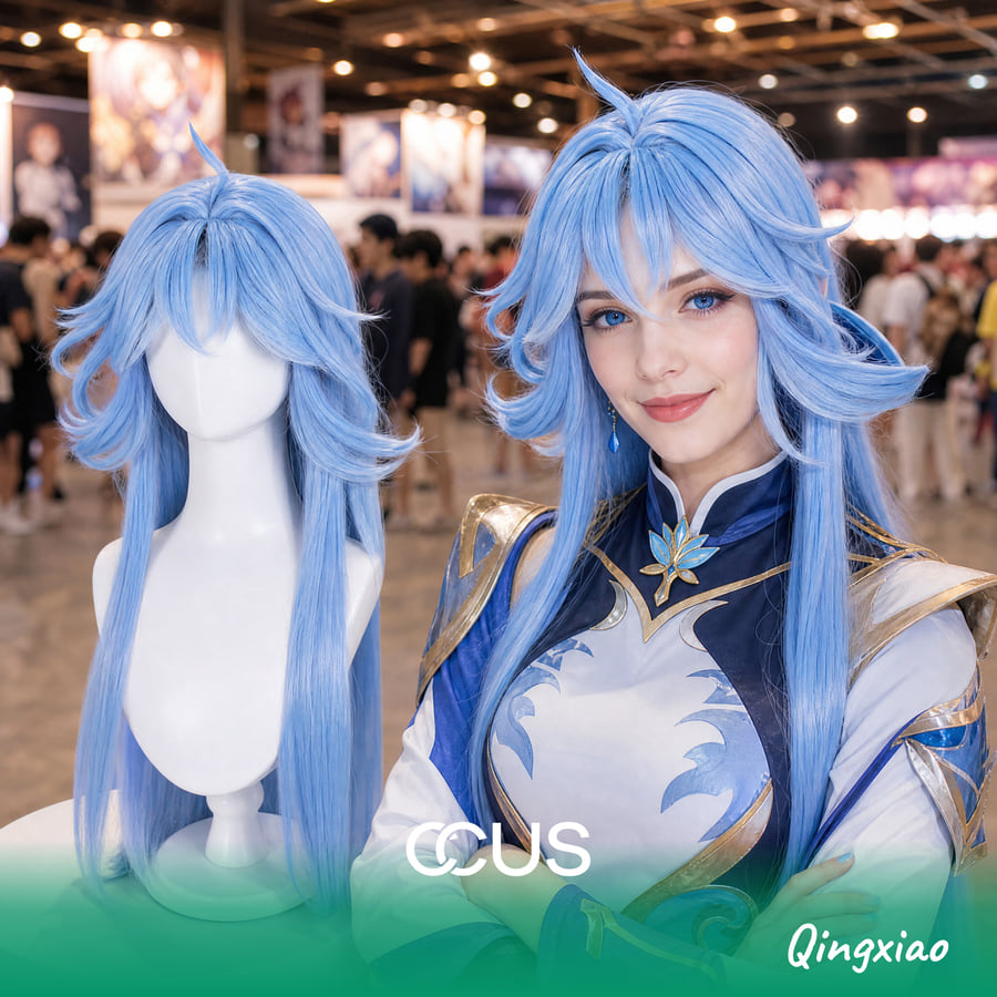 Wuwa : Qingxiao Cosplay Wig
