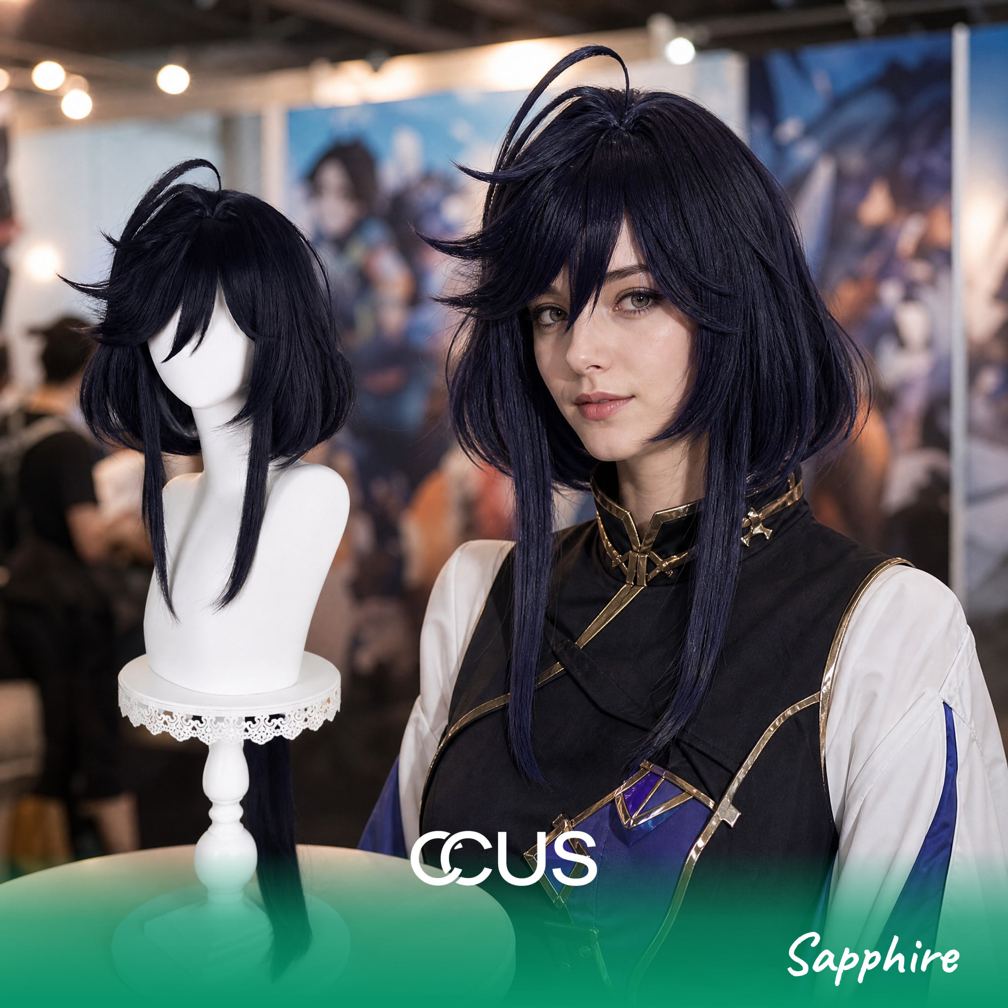 Sapphire Cosplay Wig