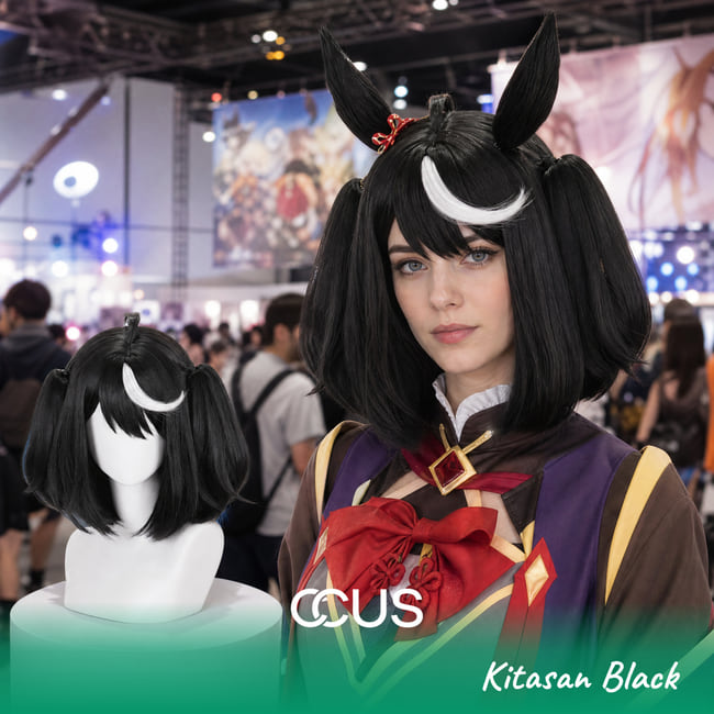 Kitasan Black Cosplay Wig