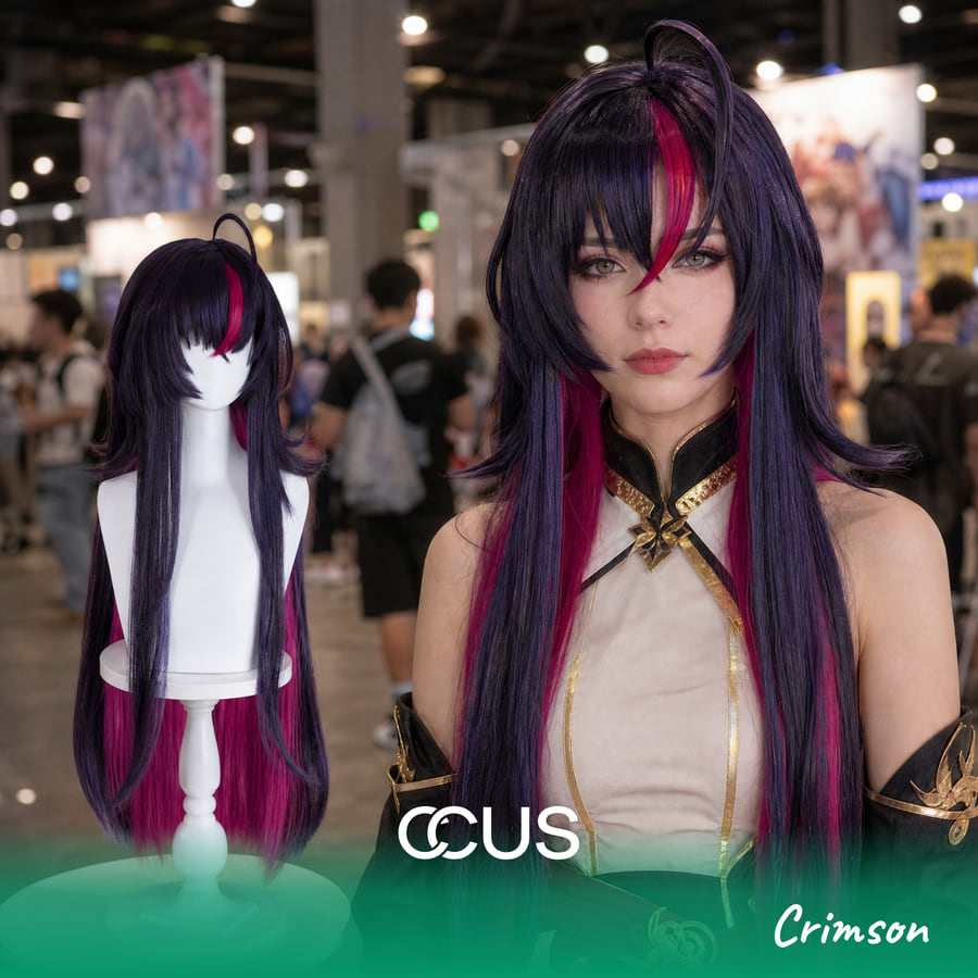 Crimson Cosplay Wig - Ccus Eyewear · Premium Colored Contacts Crimson Cosplay Wig
