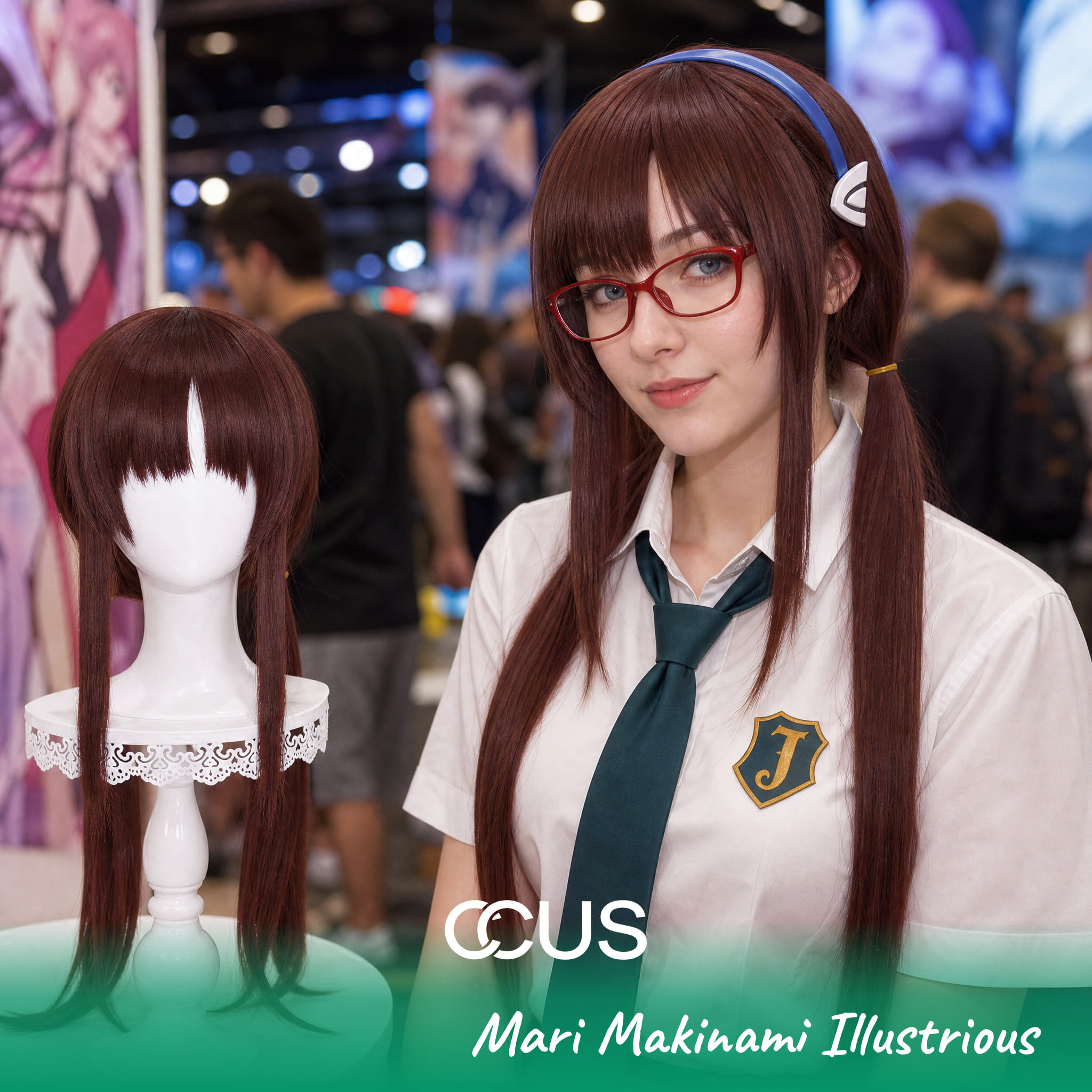 Mari Makinami Illustrious Cosplay Wig