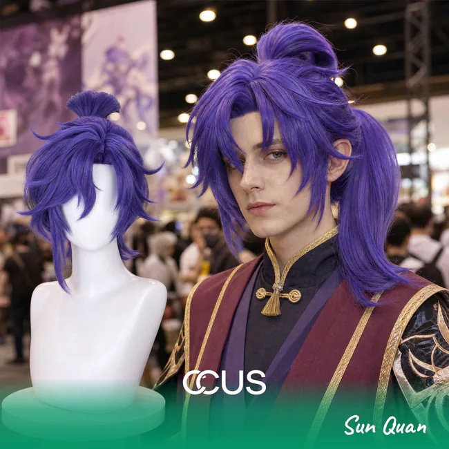 Sun Quan Cosplay Wig