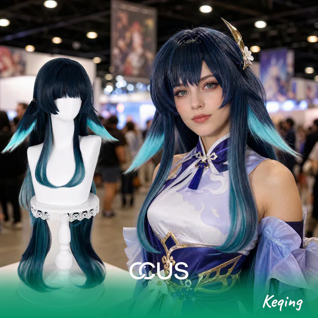 GI : Keqing Cosplay Wig