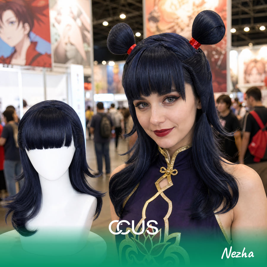 Nezha Cosplay Wig
