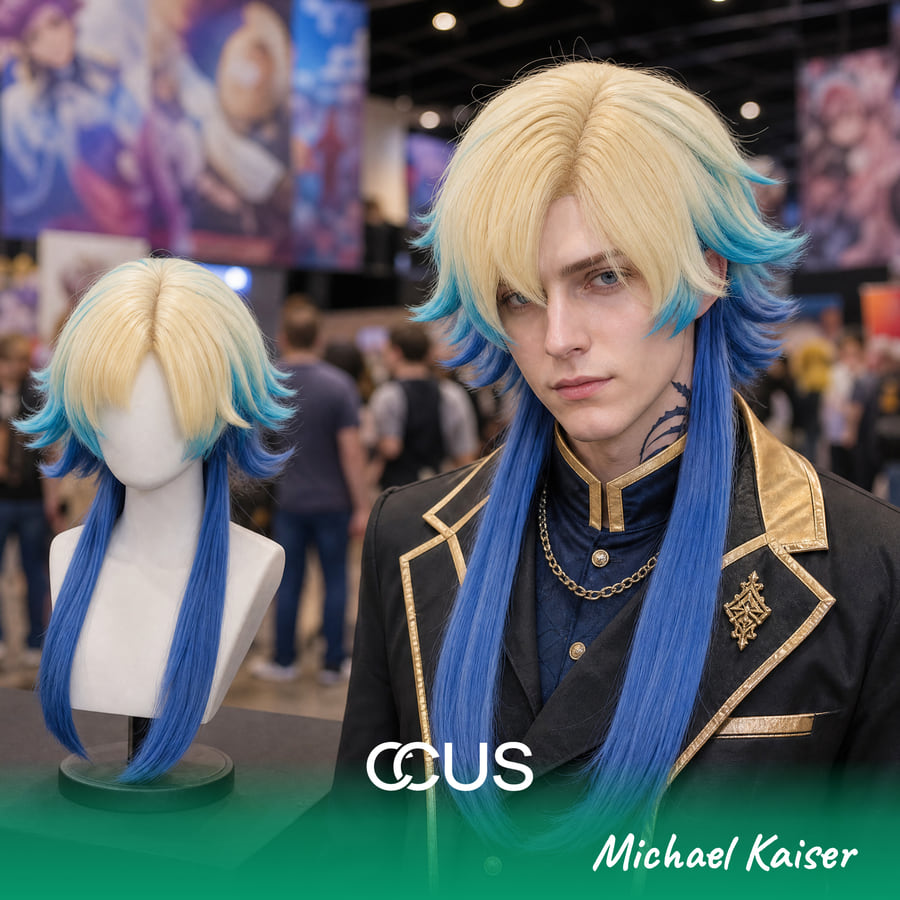 Michael Kaiser Cosplay Wig - Ccus Eyewear · Premium Colored Contacts Michael Kaiser Cosplay Wig