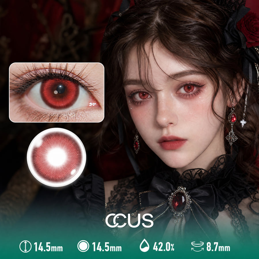 Carnival Ember Red Contact Lenses