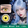 Confetti Yellow Party Contact Lenses