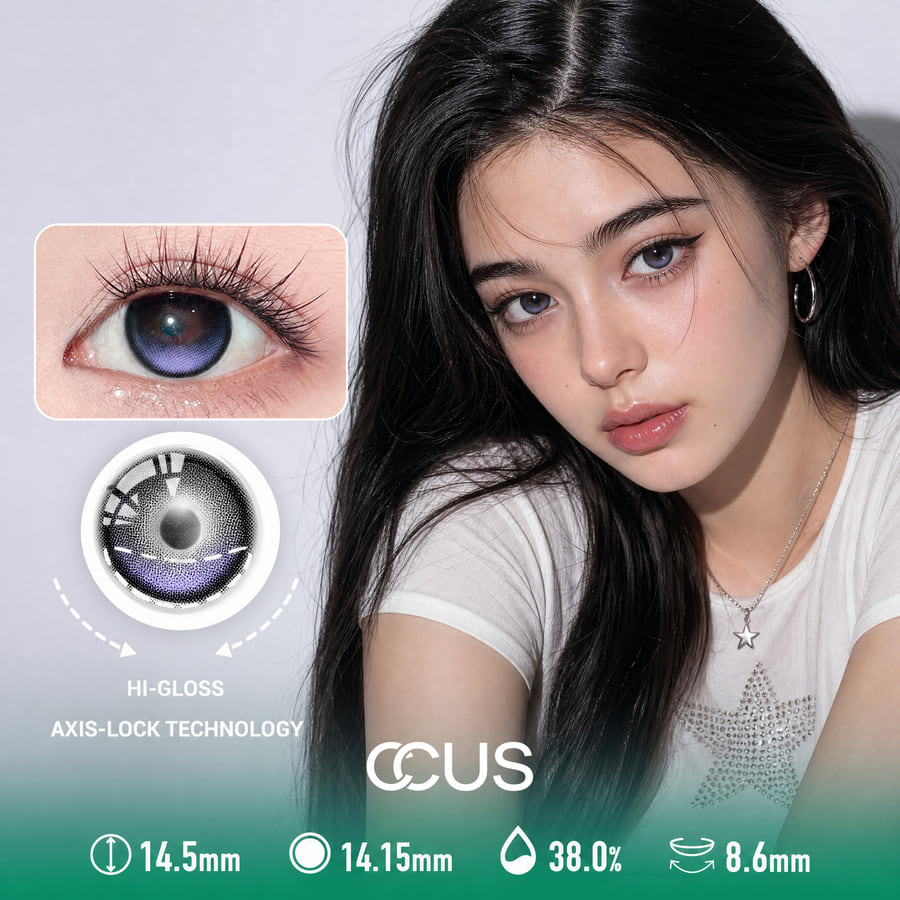 Chrome Frost Violet Purple Contact Lenses