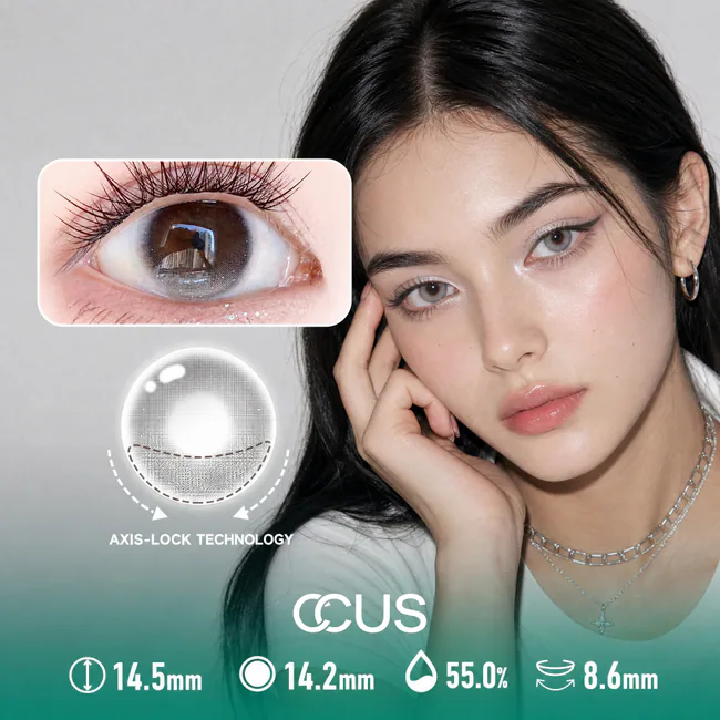 Vinyl Frost Smoke Grey Contact Lenses