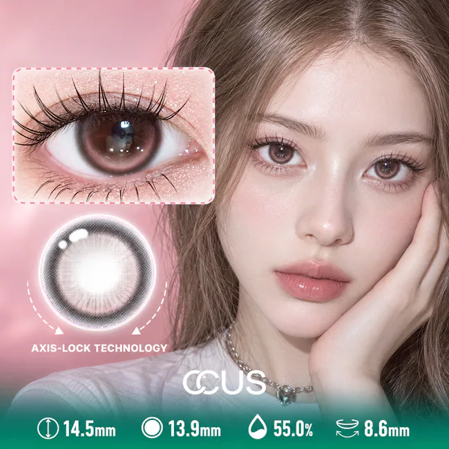 Sugar Rush Rose Pink Contact Lenses