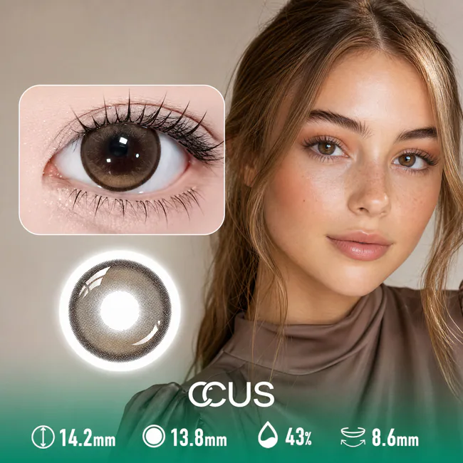 Candlelight Waltz Amber Brown Contact Lenses