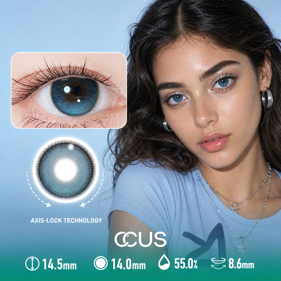 Harbor Lull Azure Blue Contact Lenses - Ccus Eyewear · Premium Colored Contacts Harbor Lull Azure Blue Contact Lenses
