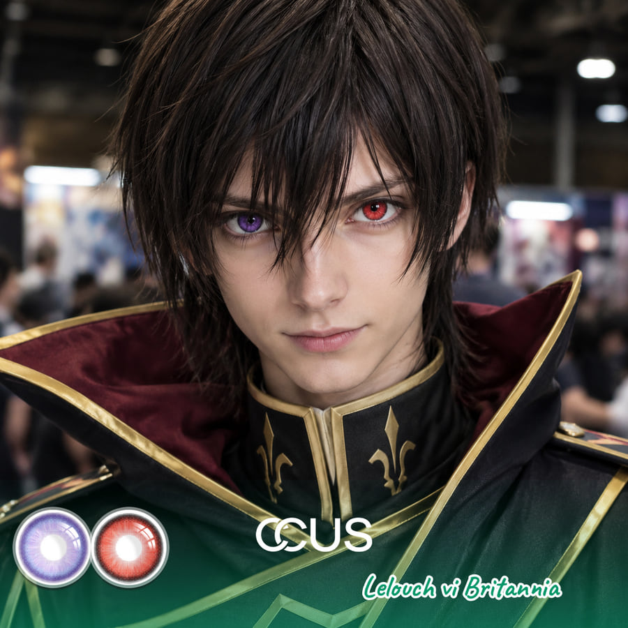 Lelouch Vi Britannia Cosplay Contacts With One Purple Eye And One Red Eye | Ccus Eyewear